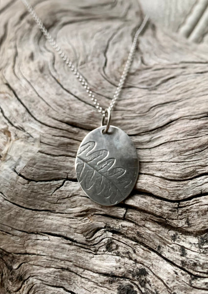 fern pendant and chain